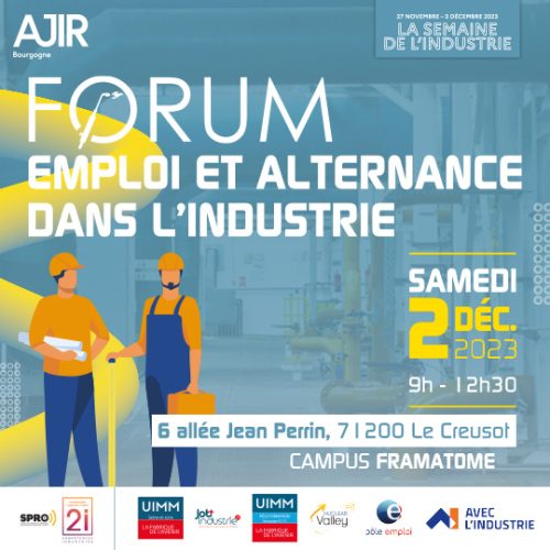 Forum Emploi et Alternance dans l'Industrie - Samedi 2 décembre 2023